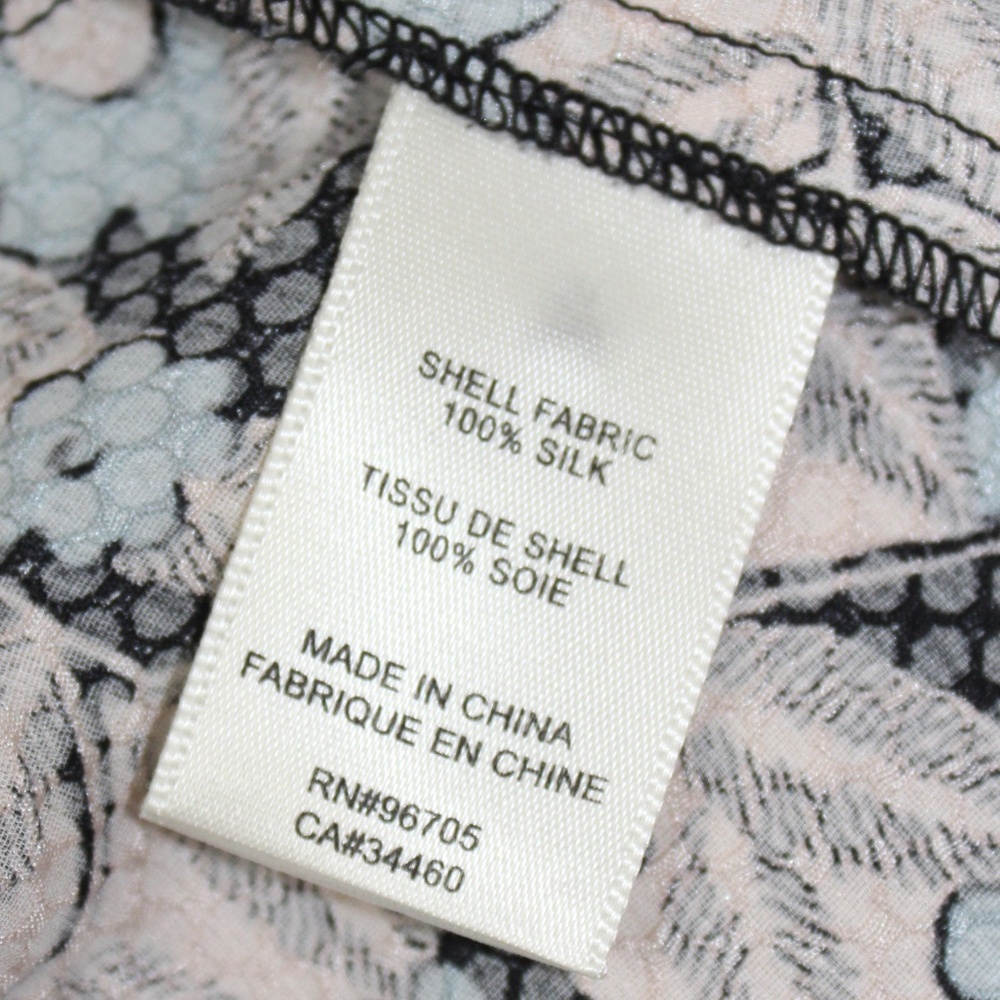 Rebecca Taylor 100% Silk Floral Top - Picture 8 of 10